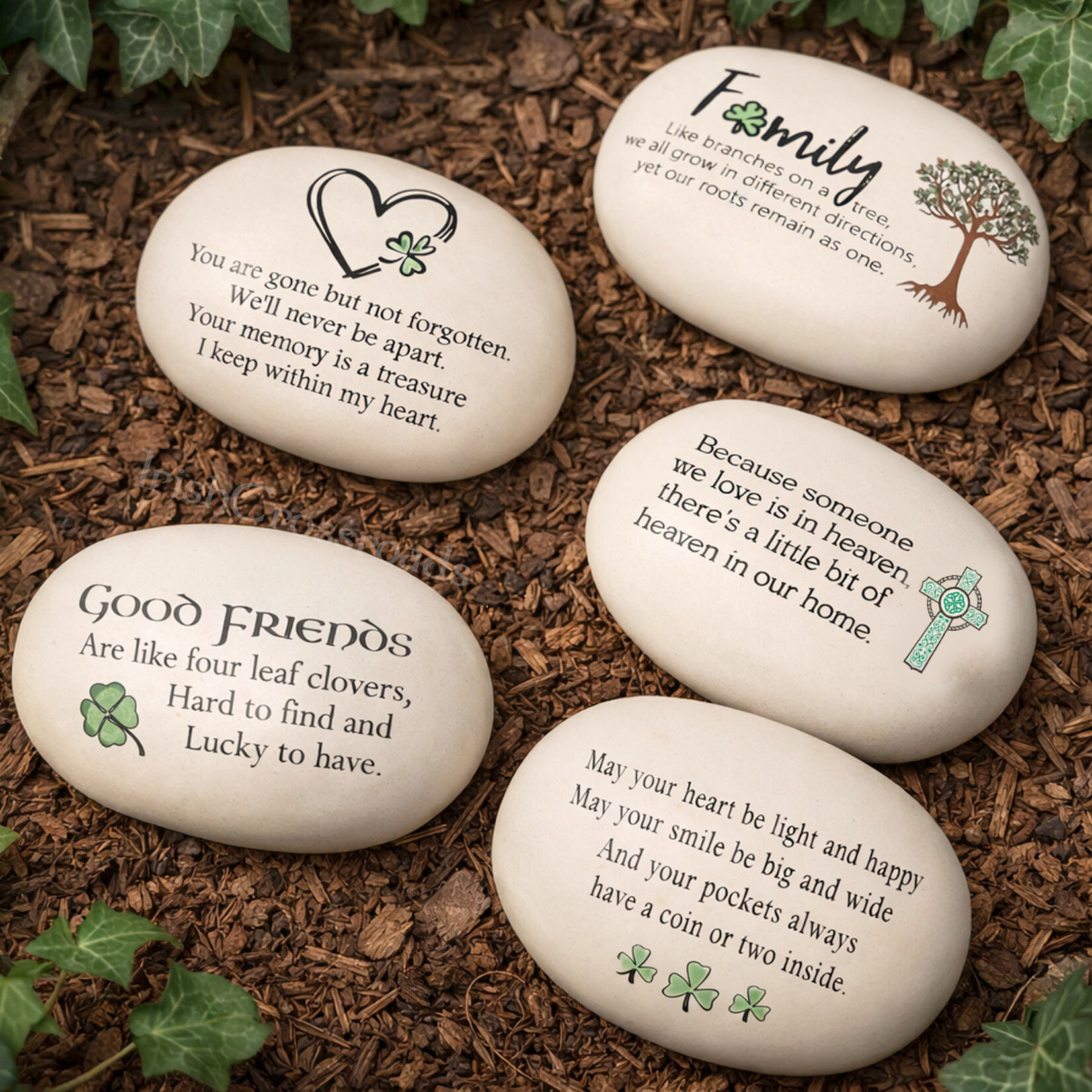 DECOR IRISH CERAMIC GARDEN 'STONES'