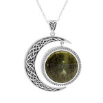 PENDANTS & NECKLACES CONNEMARA MARBLE SUN & MOON STYLE STERLING PENDANT