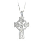 CROSSES FADO STERLING DOUBLE SIDED EXTRA LARGE CELTIC CROSS