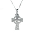 CROSSES FADO STERLING DOUBLE SIDED TRADITIONAL CELTIC CROSS - Large