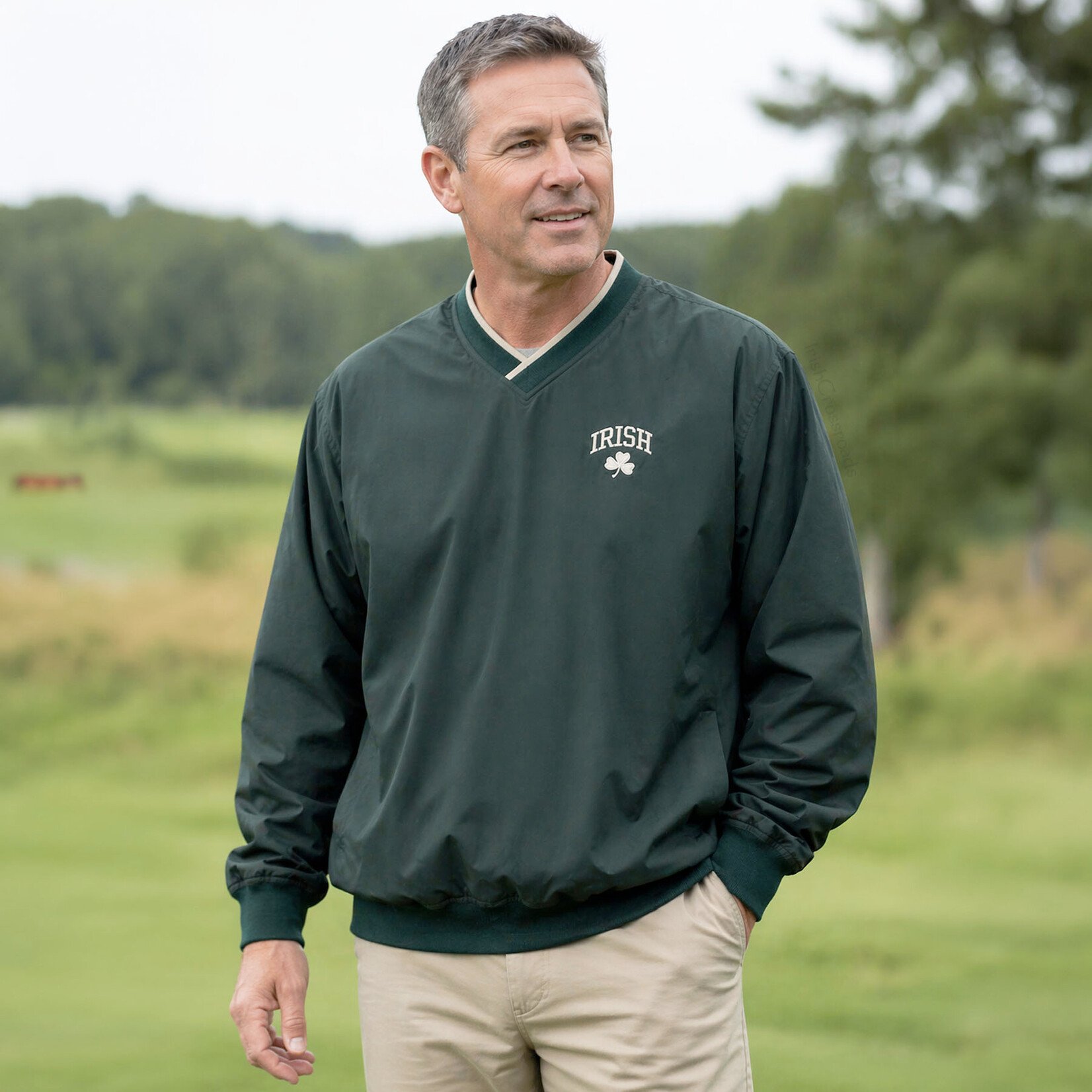 JACKETS IRISH SHAMROCK WINDSHIRT JACKET