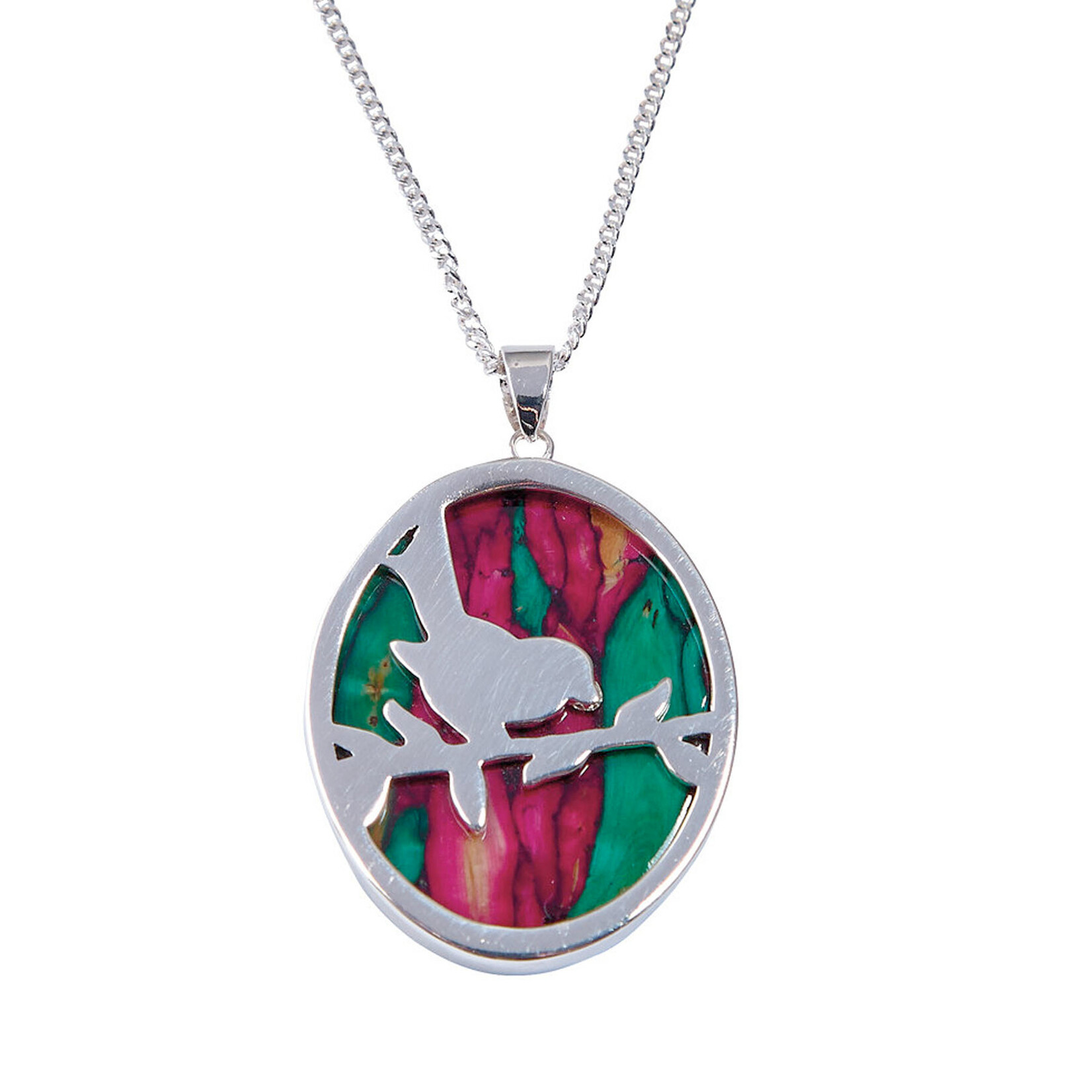 PENDANTS & NECKLACES HEATHERGEM CIRCULAR ROBIN PENDANT
