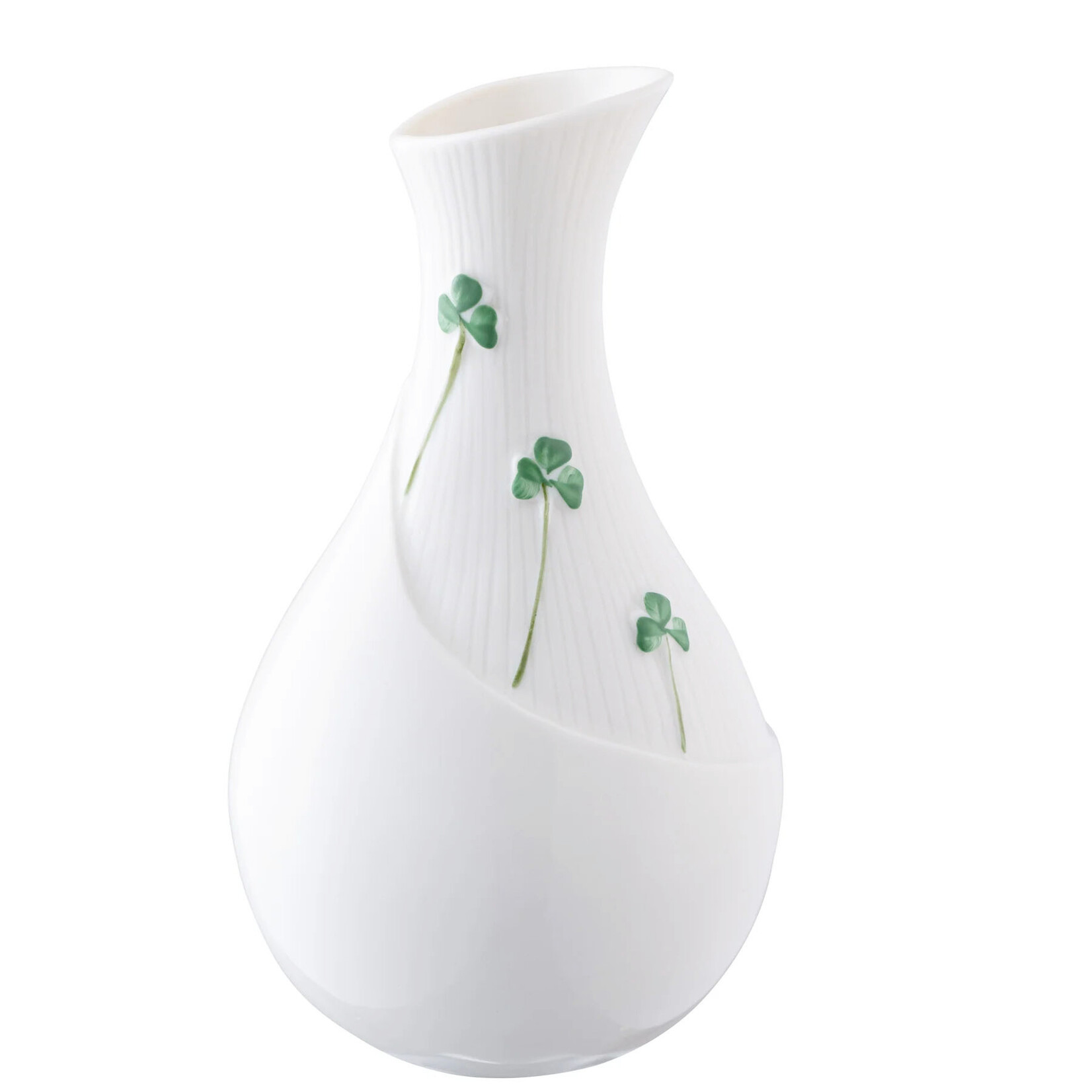 VASES & BOWLS BELLEEK SHAMROCK MEADOW 6" VASE