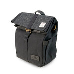 ACCESSORIES ISLANDER CANVAS LUNCH TOTE w HARRIS TWEED Black Herringbone