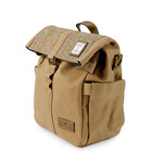 ACCESSORIES ISLANDER CANVAS LUNCH TOTE w HARRIS TWEED Chestnut Herringbone