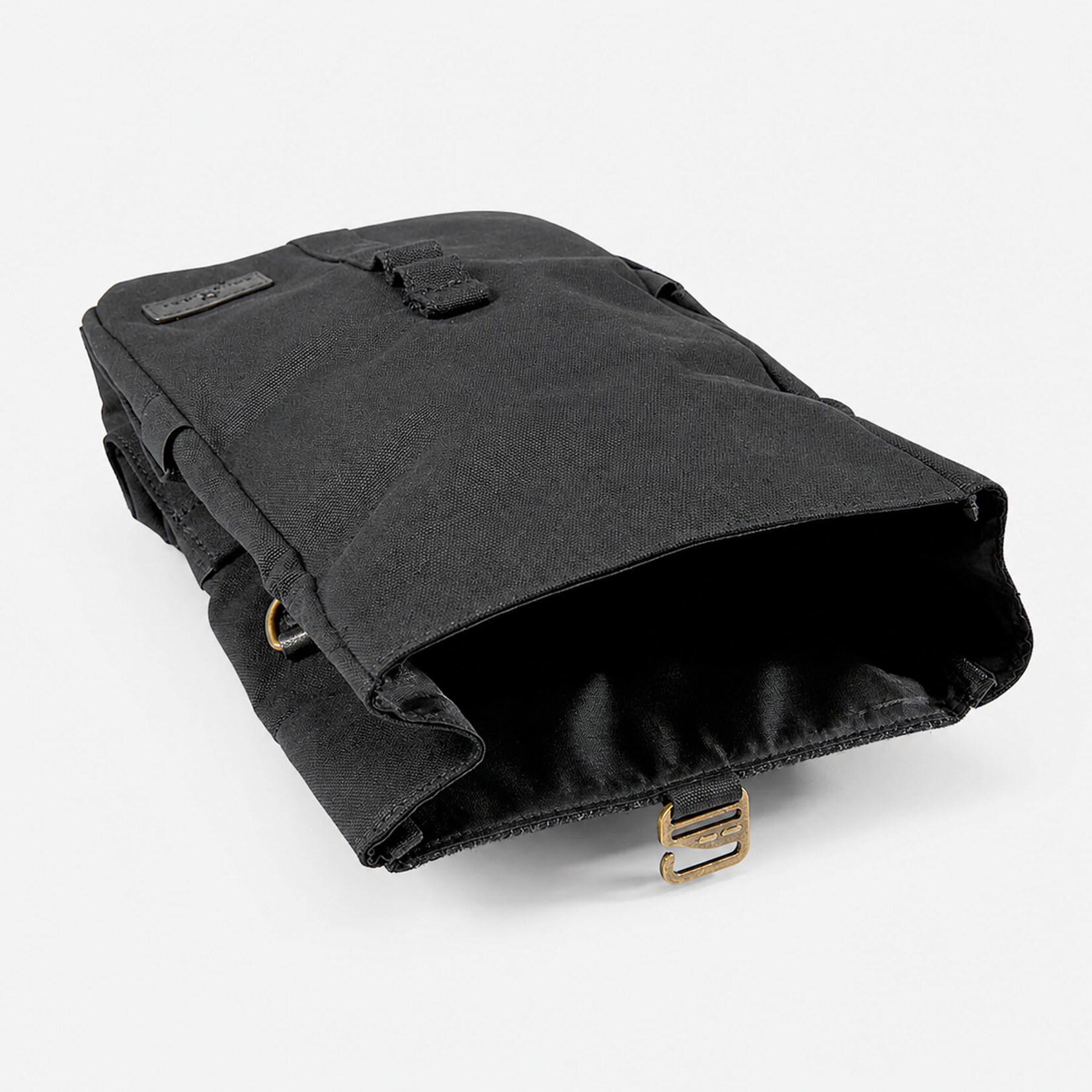 ACCESSORIES ISLANDER CANVAS LUNCH TOTE w HARRIS TWEED Black Herringbone
