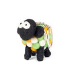 NOVELTY KNITTED SHEEP KEYRING - Felted TriColor