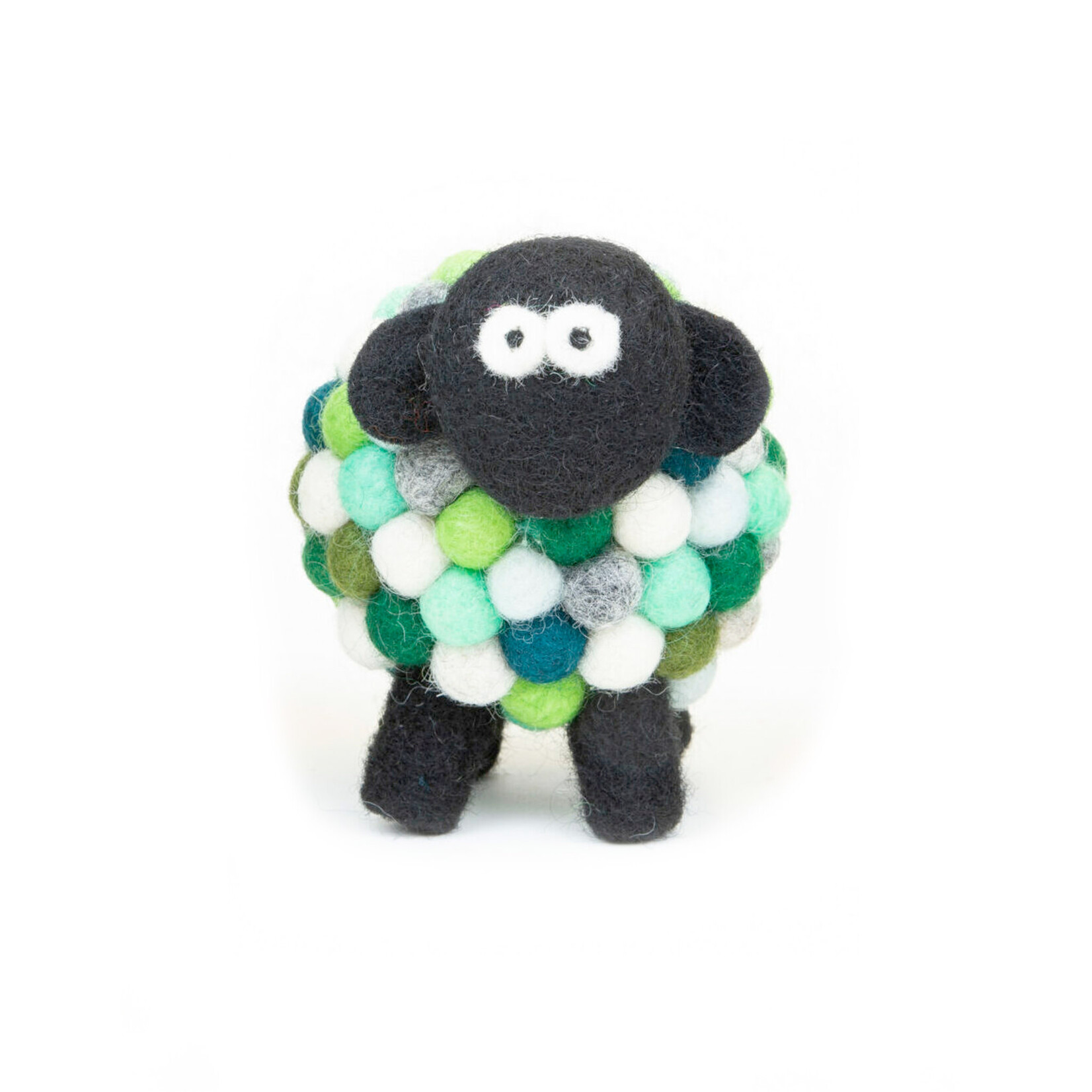 DECOR FELT SHEEP COLLECTIBLE - MultiGreen Med