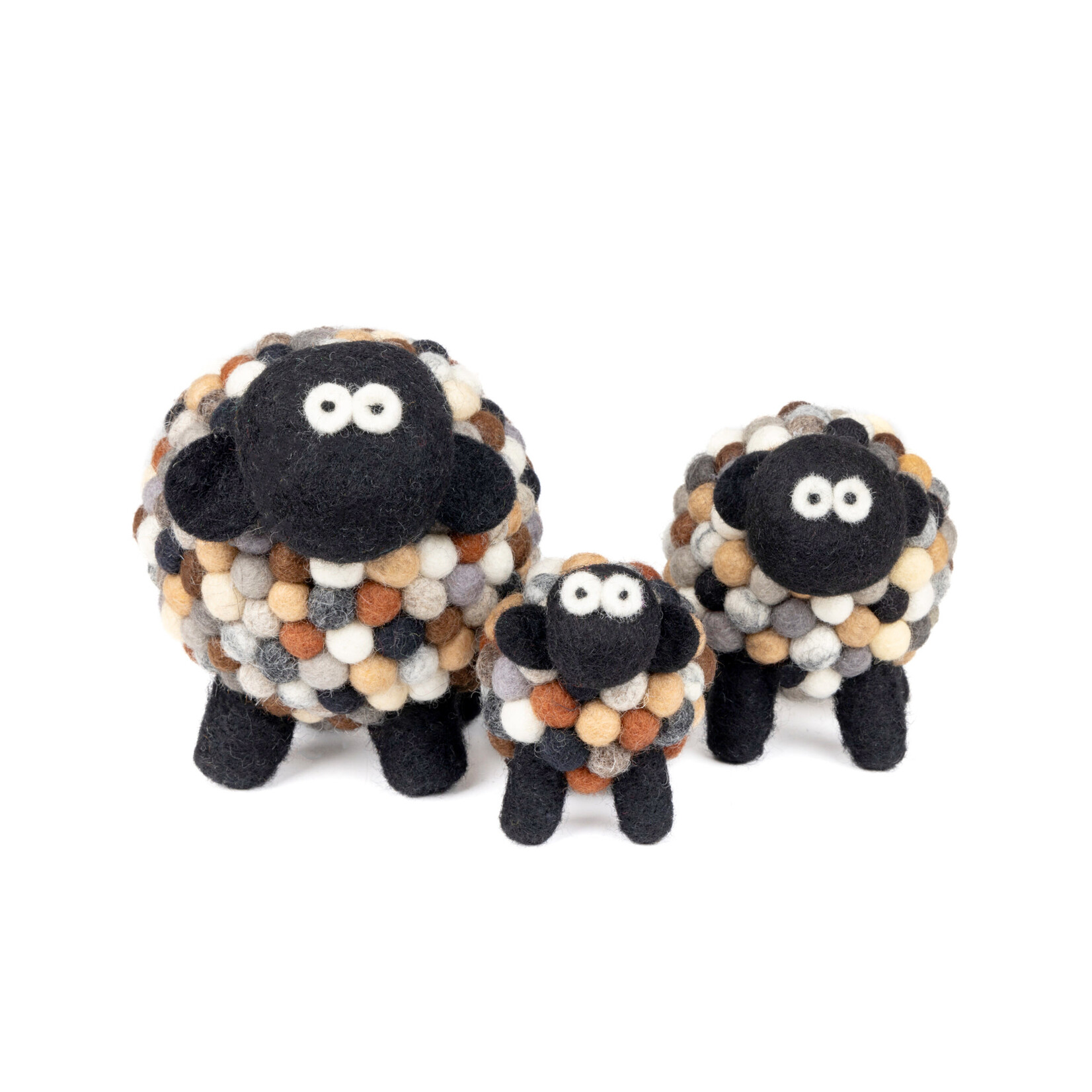 DECOR FELT SHEEP COLLECTIBLE - Natural Lrg
