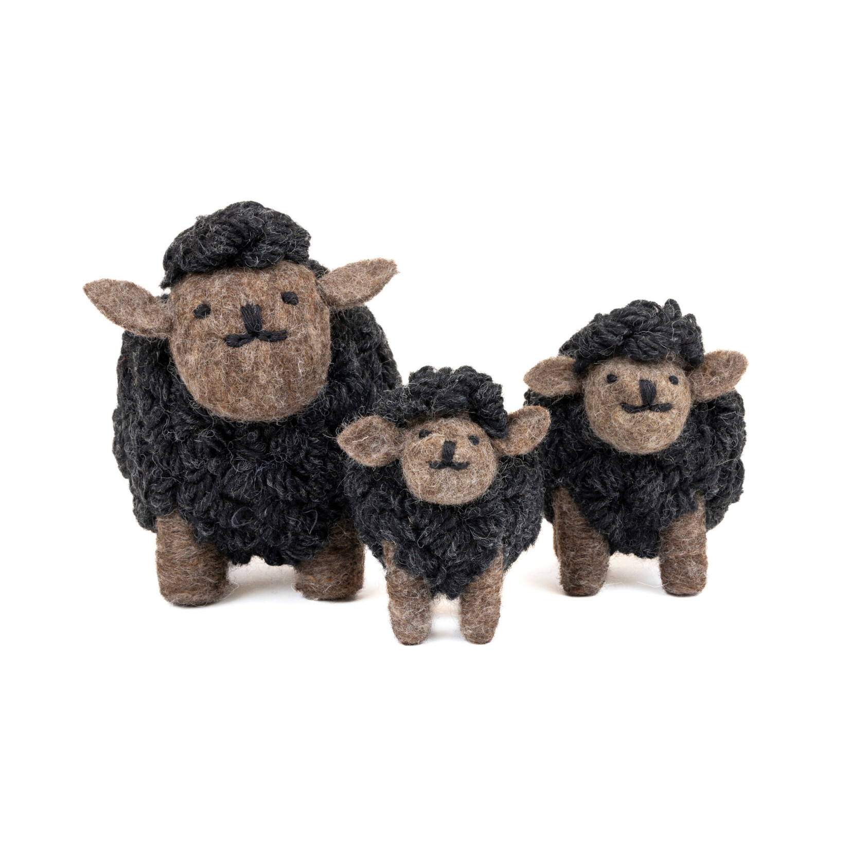 DECOR KNITTED SHEEP COLLECTIBLE - Charcoal Small