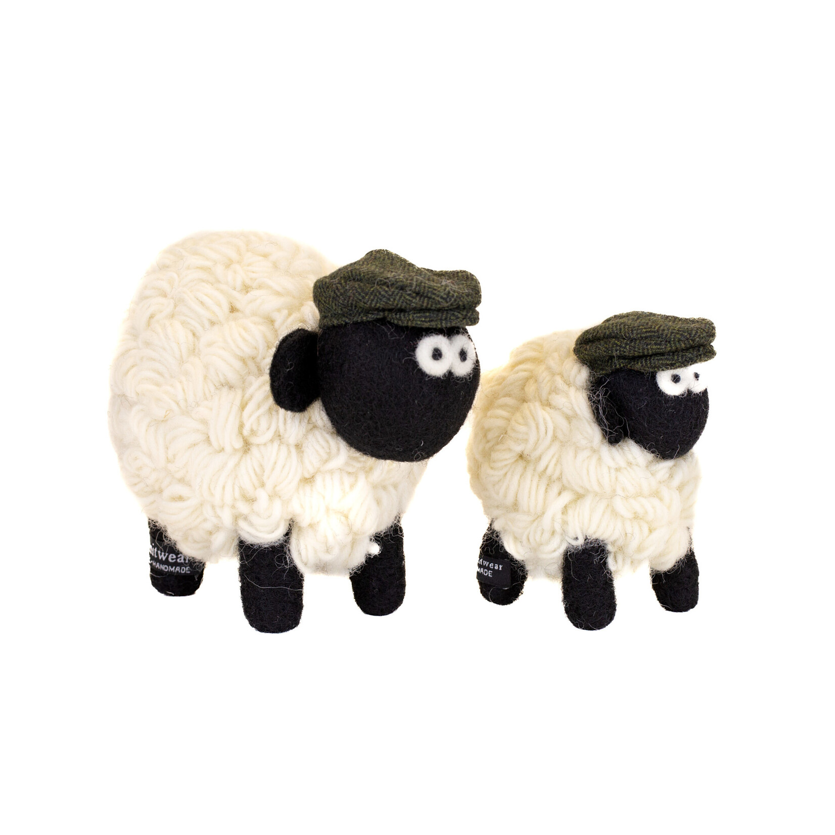 DECOR KNITTED SHEEP COLLECTIBLE - Mountain Med Grn Flat Cap