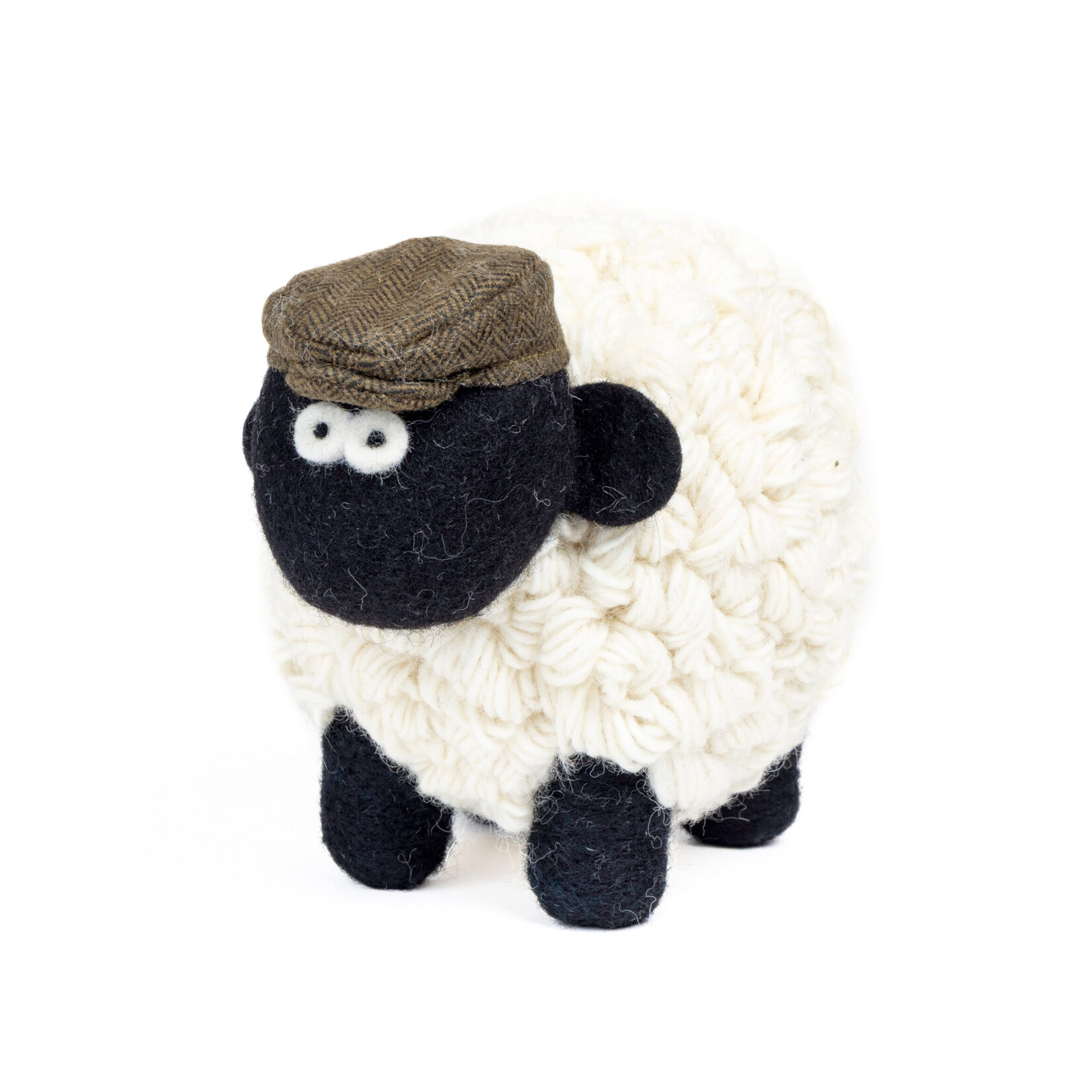 DECOR KNITTED SHEEP COLLECTIBLE - Mountain XL Grn Flat Cap
