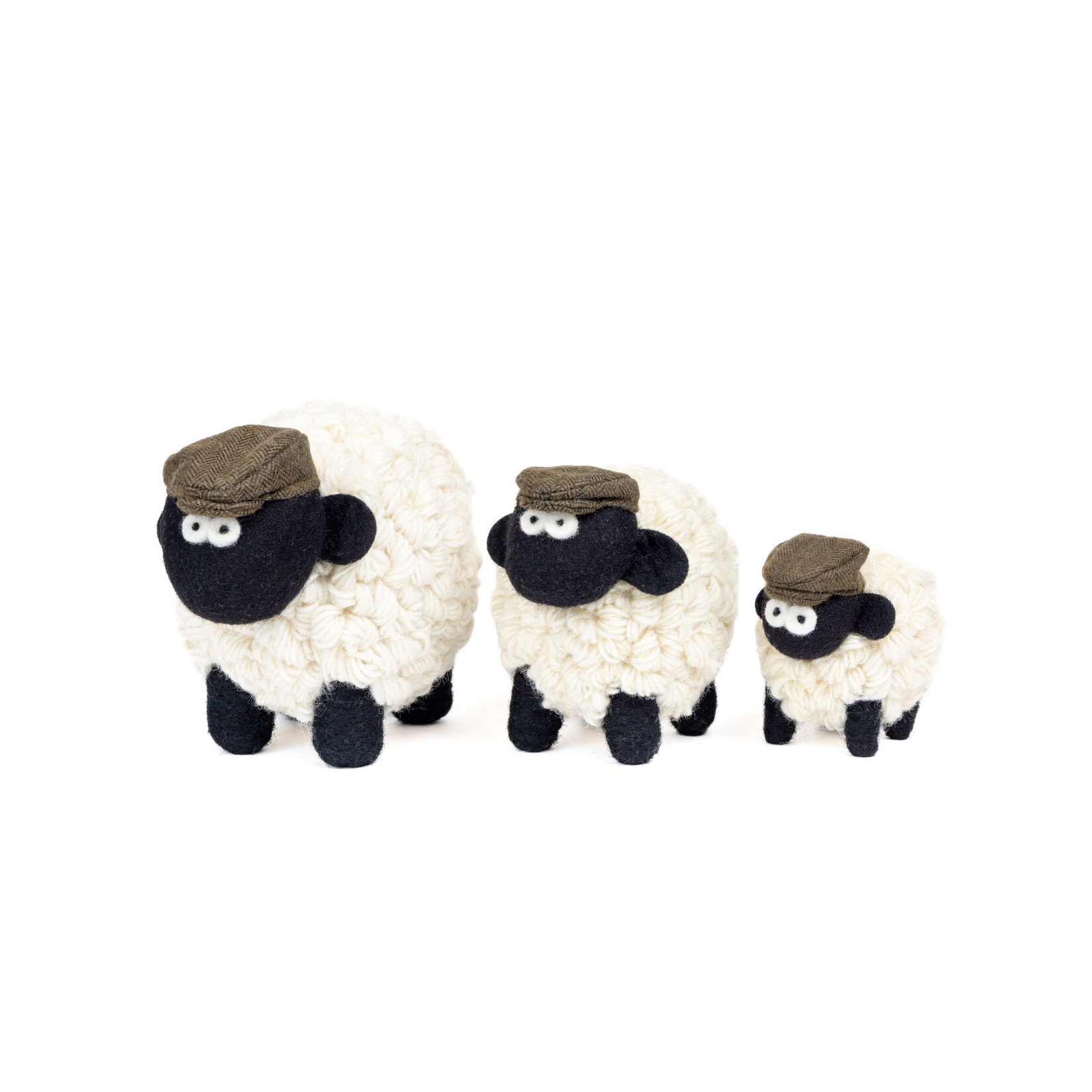 DECOR KNITTED SHEEP COLLECTIBLE - Mountain XL Grn Flat Cap