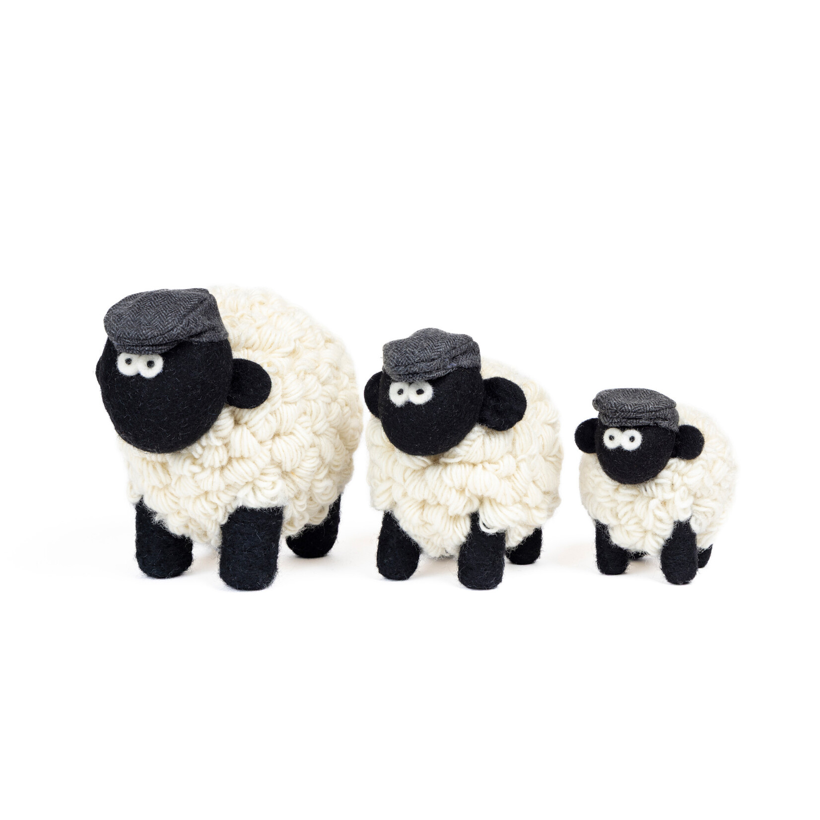 DECOR KNITTED SHEEP COLLECTIBLE - Mountain XL Gry Flat Cap