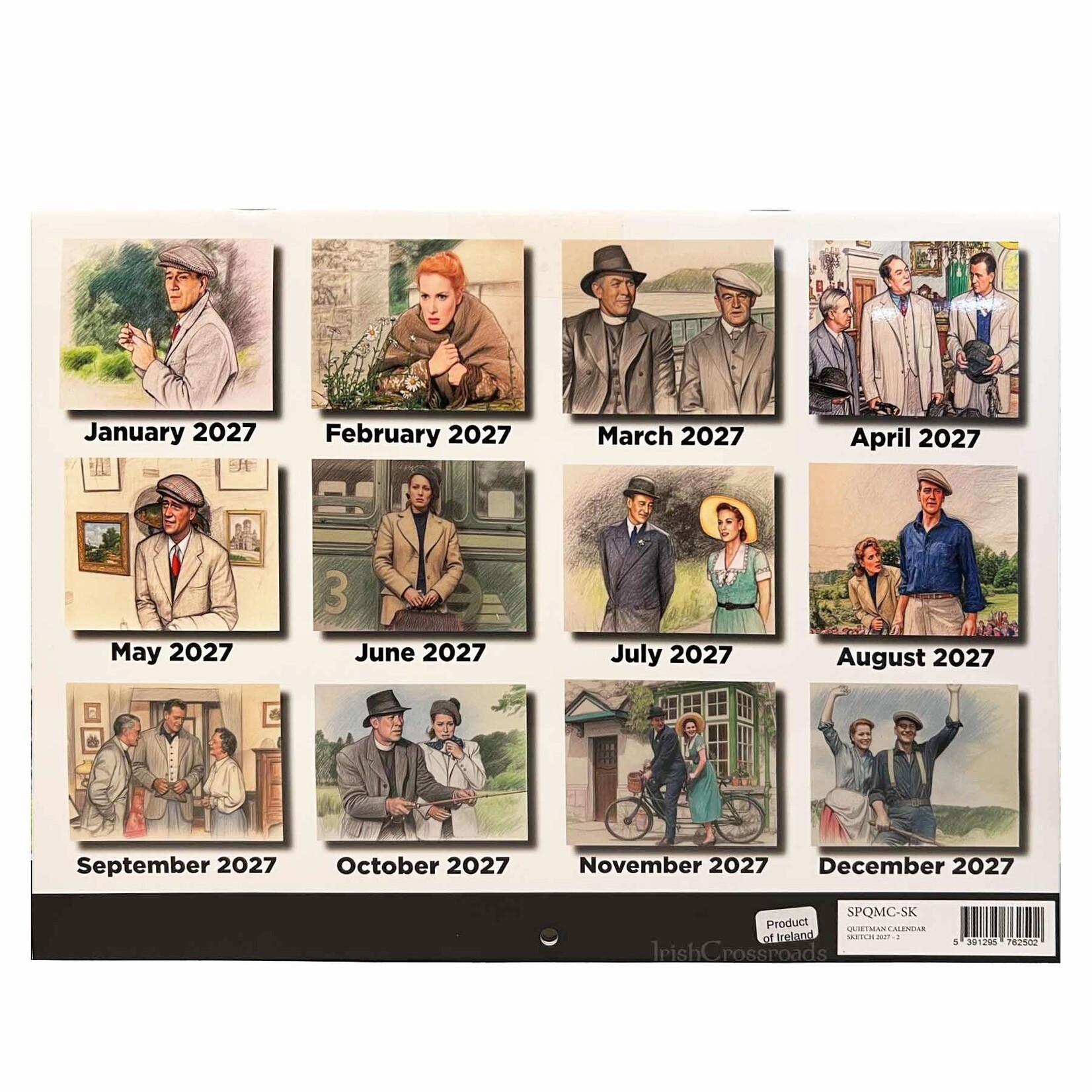 NOVELTY QUIET MAN CALENDAR COLOR SKETCHES - 2027