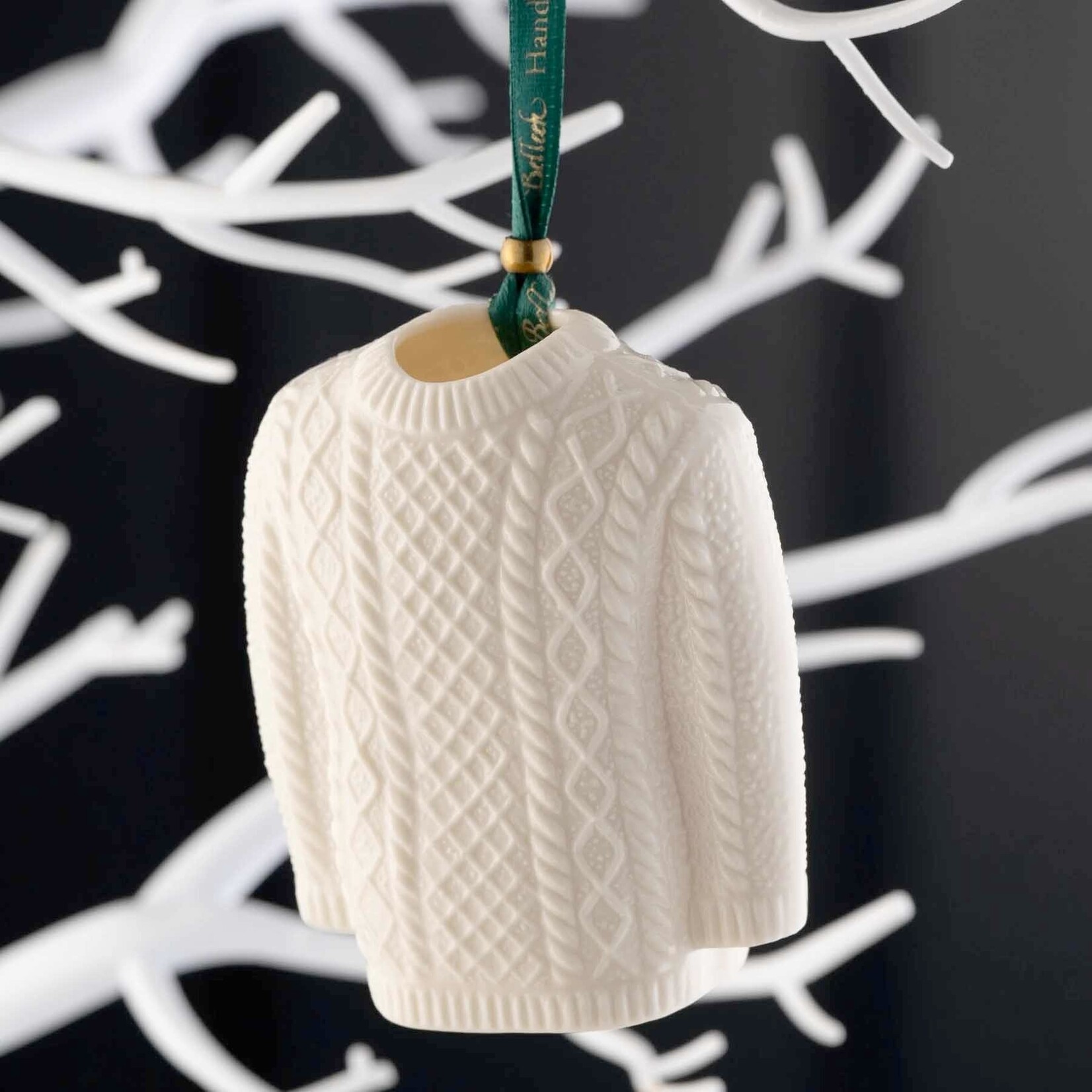 ORNAMENTS BELLEEK ORNAMENT - Classic Aran Jumper Sweater