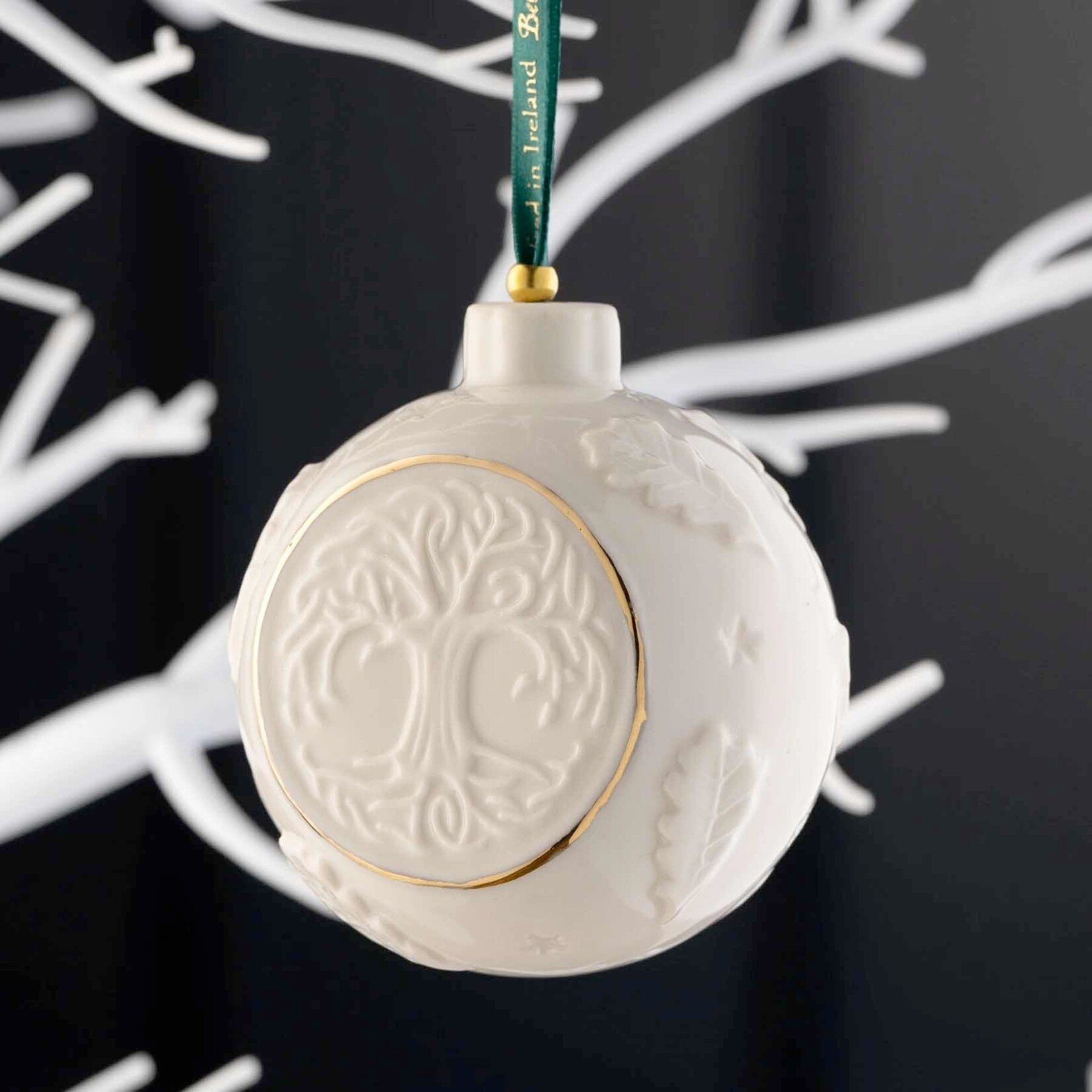 ORNAMENTS BELLEEK ORNAMENT - Tree of Life Bauble