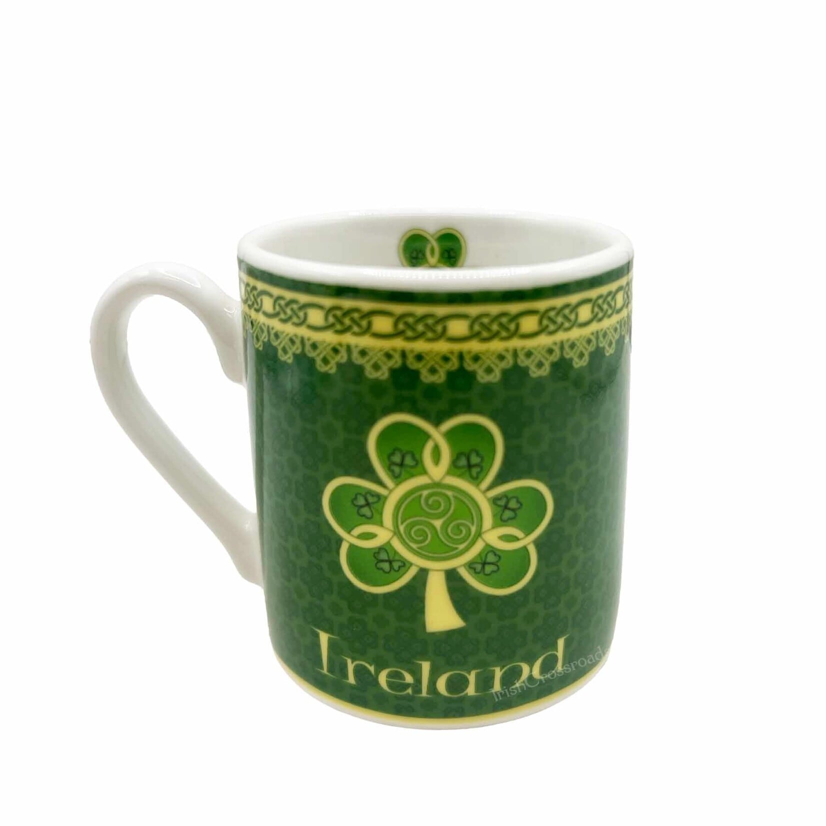 KITCHEN & ACCESSORIES CELTIC CLARA ESPRESSO MUG - Ireland Shamrock Spiral