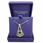 PENDANTS & NECKLACES HEATHERGEM CELTIC DROP PLATED PENDANT