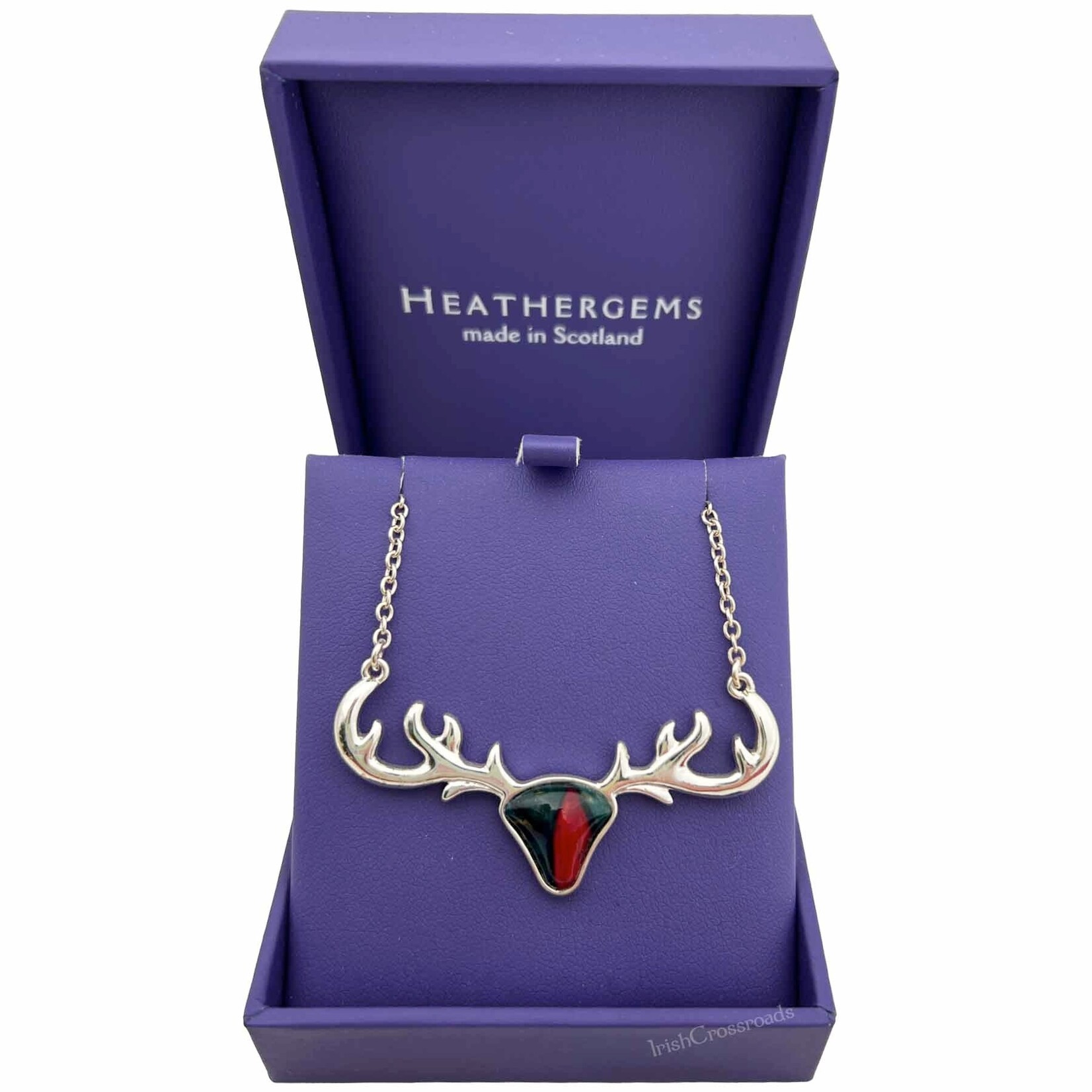 PENDANTS & NECKLACES HEATHERGEM STAG ANTLER PLATED PENDANT