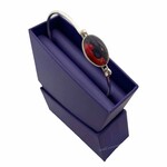 BRACELETS & BANGLES HEATHERGEM OVAL PLATED BANGLE