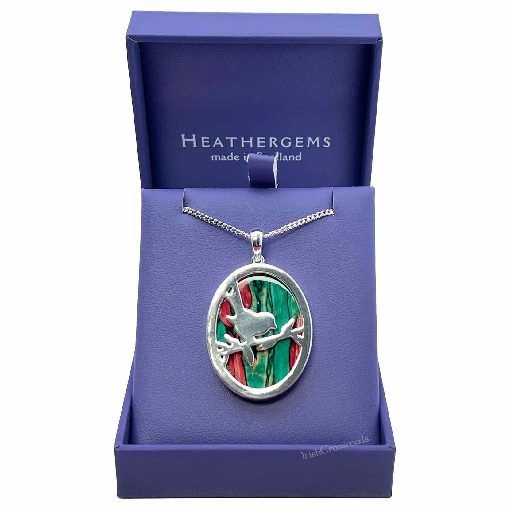 PENDANTS & NECKLACES HEATHERGEM CIRCULAR ROBIN PENDANT