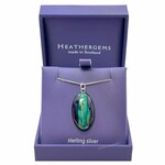 PENDANTS & NECKLACES HEATHERGEM OVAL HEATHER STERLING PENDANT