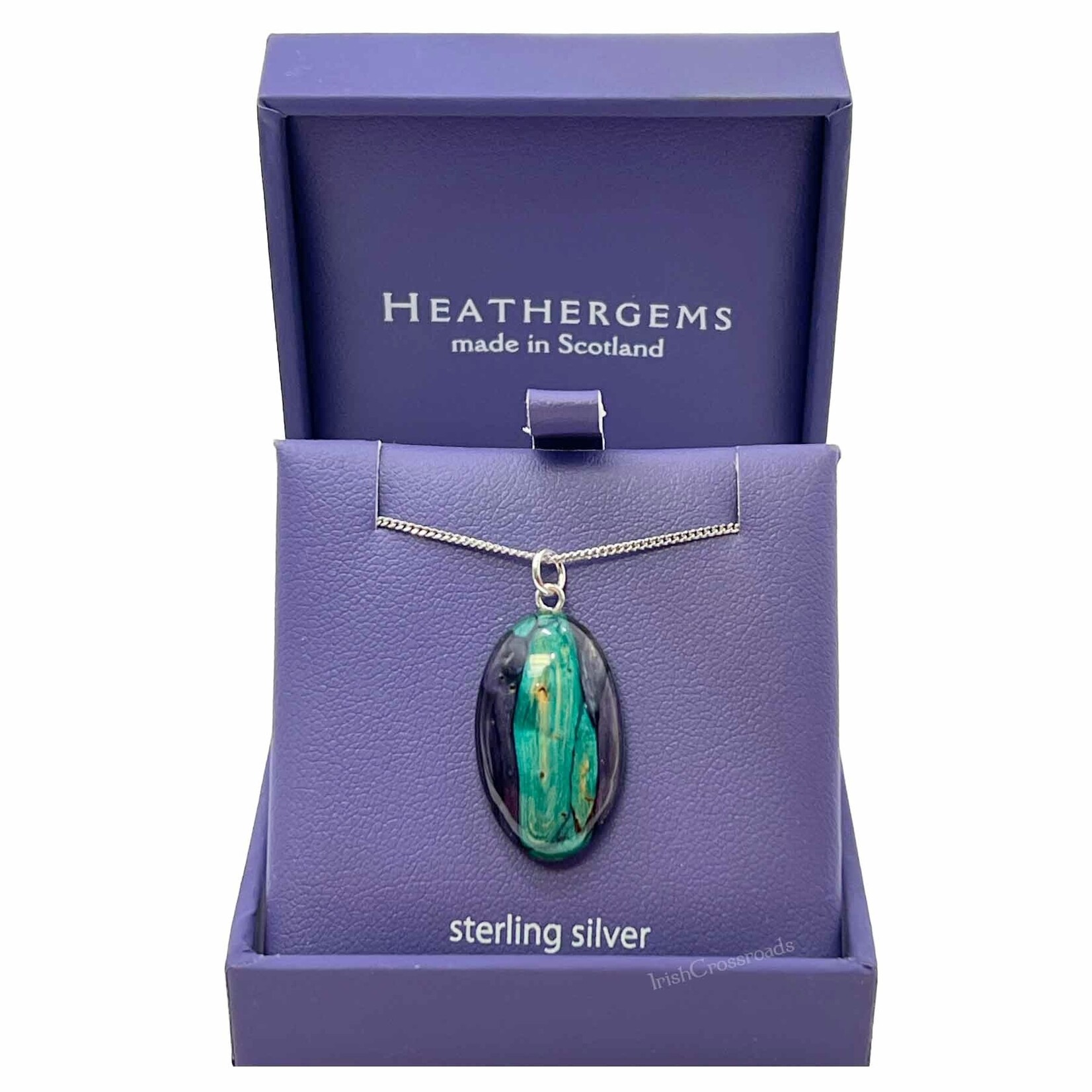 PENDANTS & NECKLACES HEATHERGEM OVAL HEATHER STERLING PENDANT