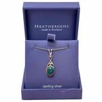 PENDANTS & NECKLACES HEATHERGEM OVAL TWIST STERLING PENDANT