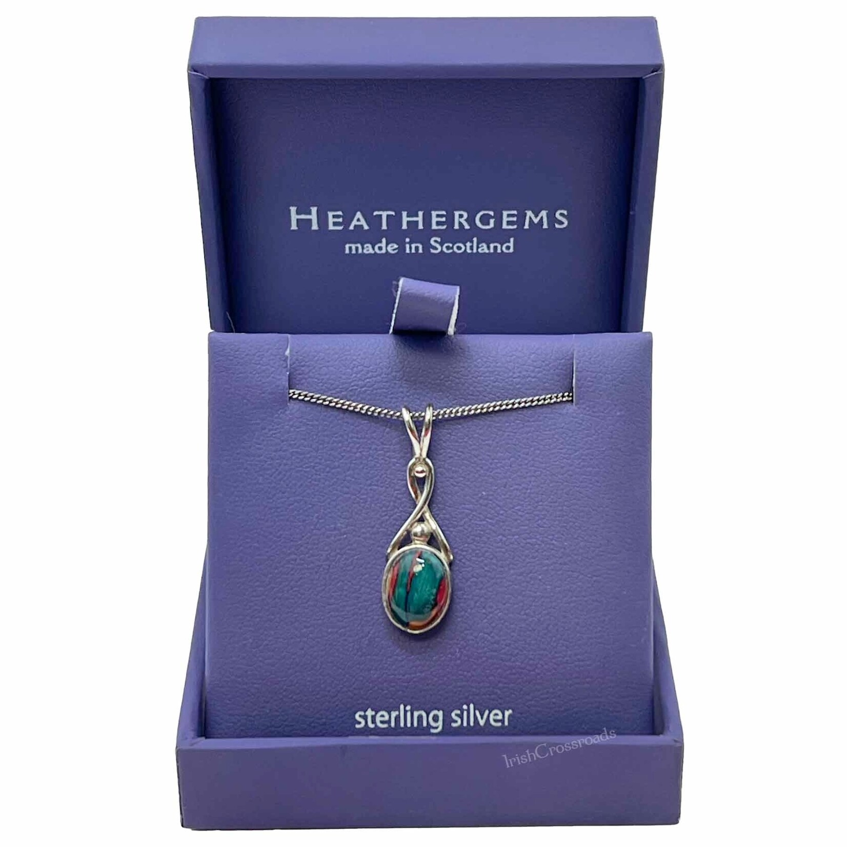 PENDANTS & NECKLACES HEATHERGEM OVAL TWIST STERLING PENDANT