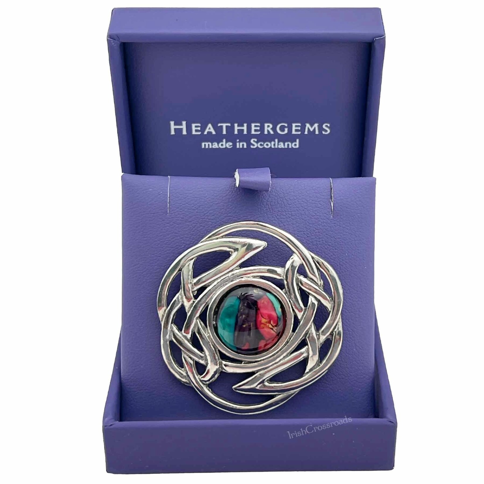 PINS & BROACHES HEATHERGEM CELTIC PEWTER BROOCH