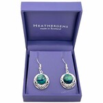 EARRINGS HEATHERGEM CORMAG CELTIC PLATED EARRINGS