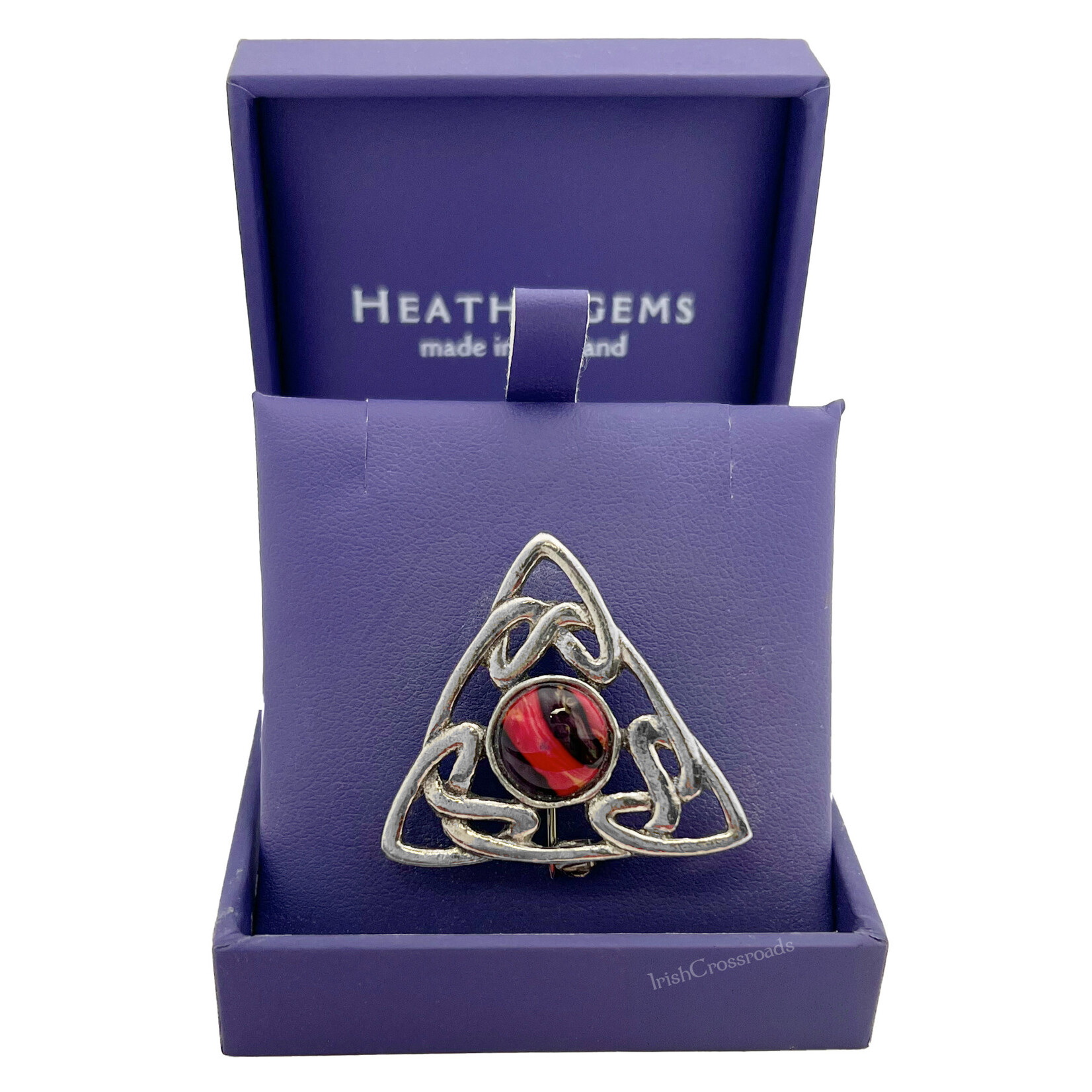 PINS & BROACHES HEATHERGEM TRINITY PEWTER BROOCH