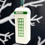 ORNAMENTS BELLEEK ORNAMENT - Classic Telefon Box Green
