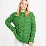 SWEATERS ARAN KNIT HEAVY CABLE SWEATER