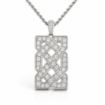 PENDANTS & NECKLACES FADO LRG STERLING CELTIC PENDANT w CZ