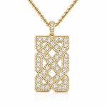 PENDANTS & NECKLACES FADO LRG VERMEIL CELTIC PENDANT w CZ