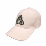 CAPS & HATS CELTIC KNOT CORD-STYLE CREAM BASEBALL CAP