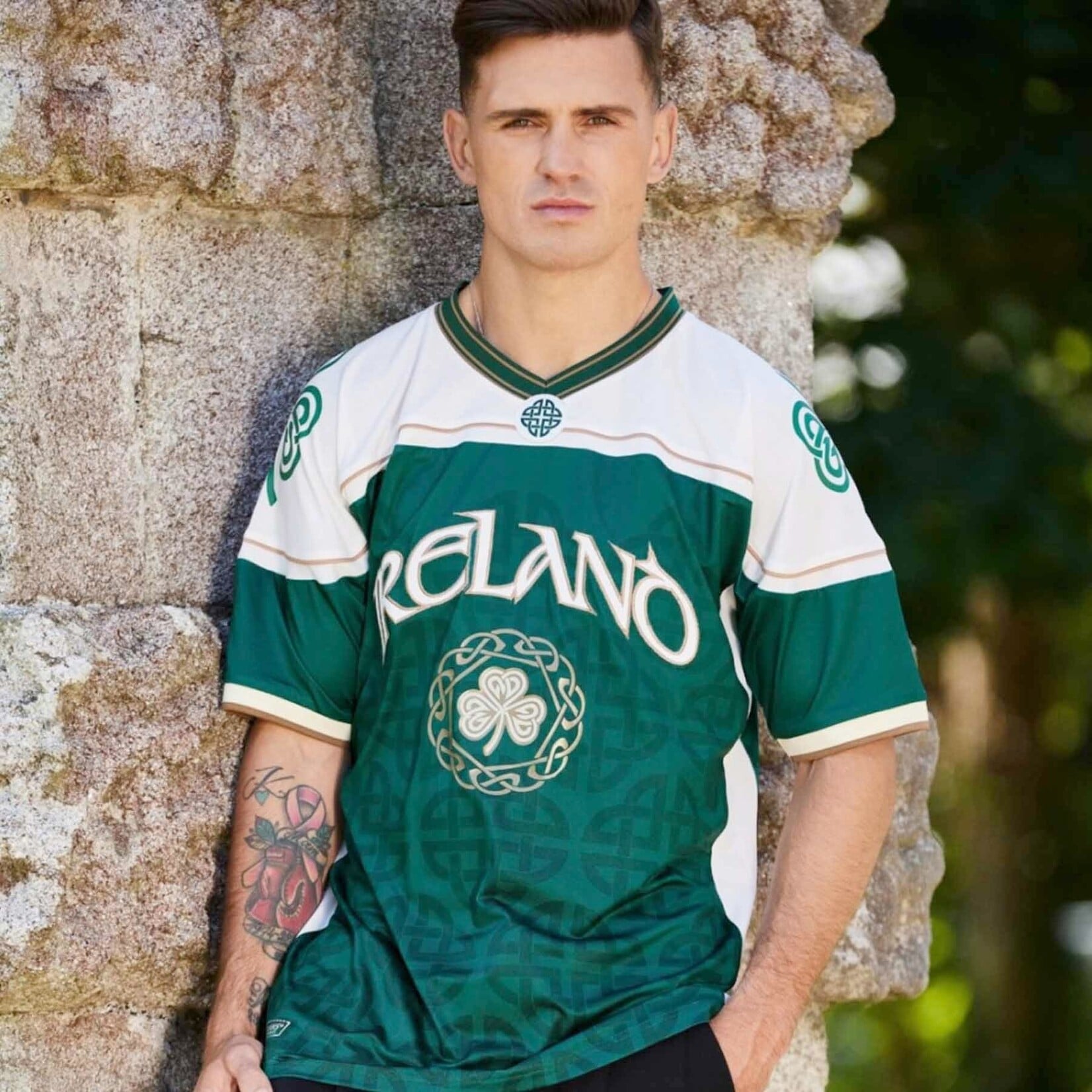SPORTSWEAR GRN/CRM IRL CELTIC USA FOOTBALL JERSEY