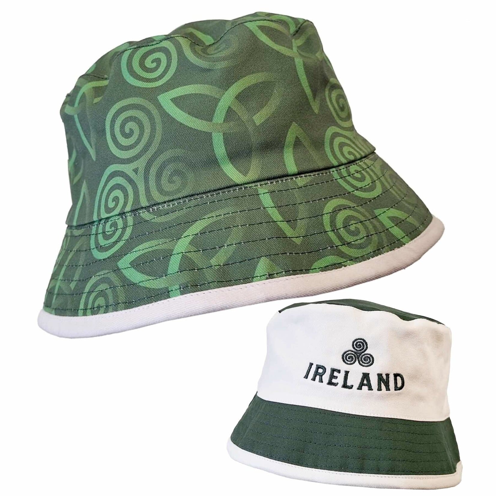 CAPS & HATS BOT/CRM/GRN IRL CELTIC BUCKET HAT