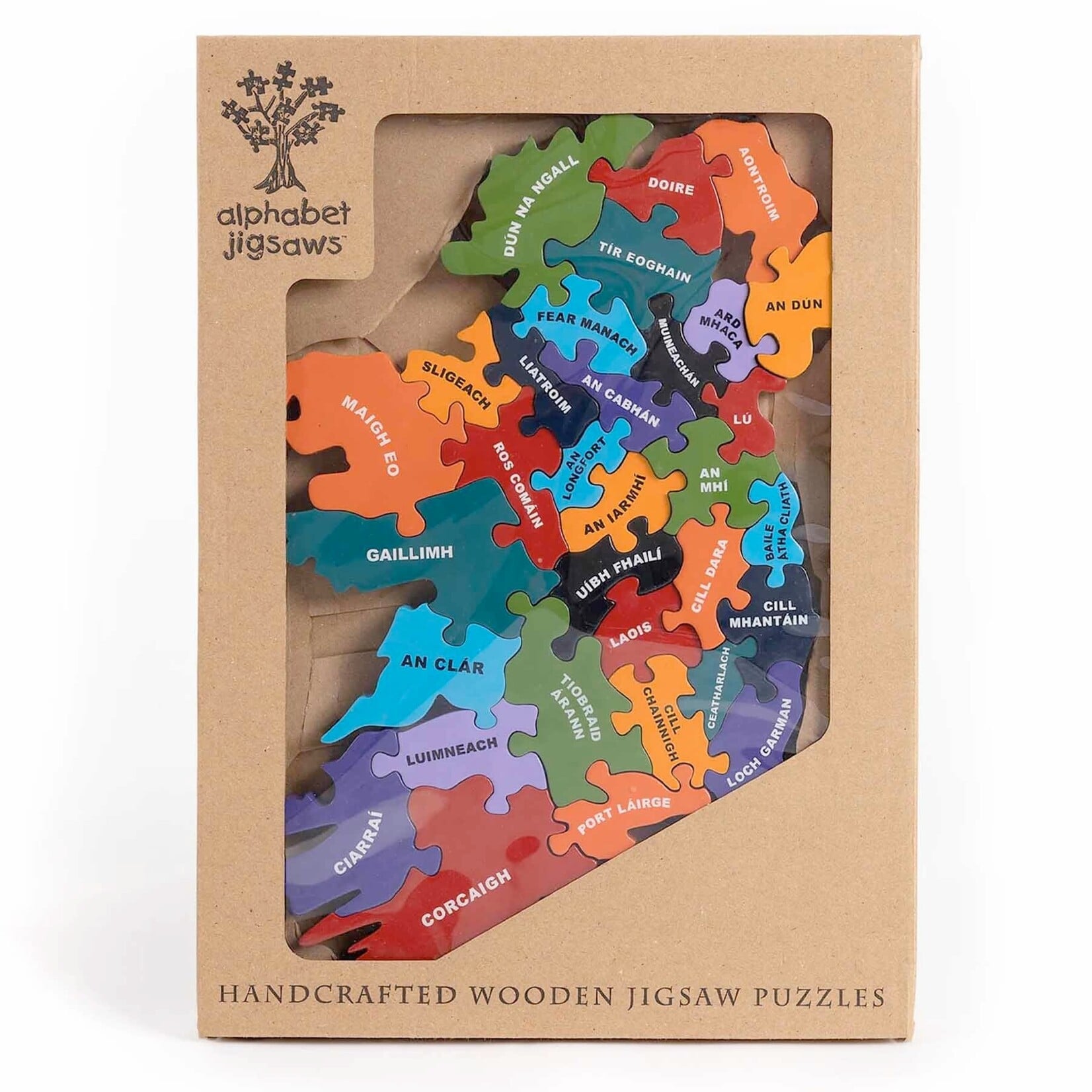 TOYS ALPHABET JIGSAWS - Map of Ireland (Irish)