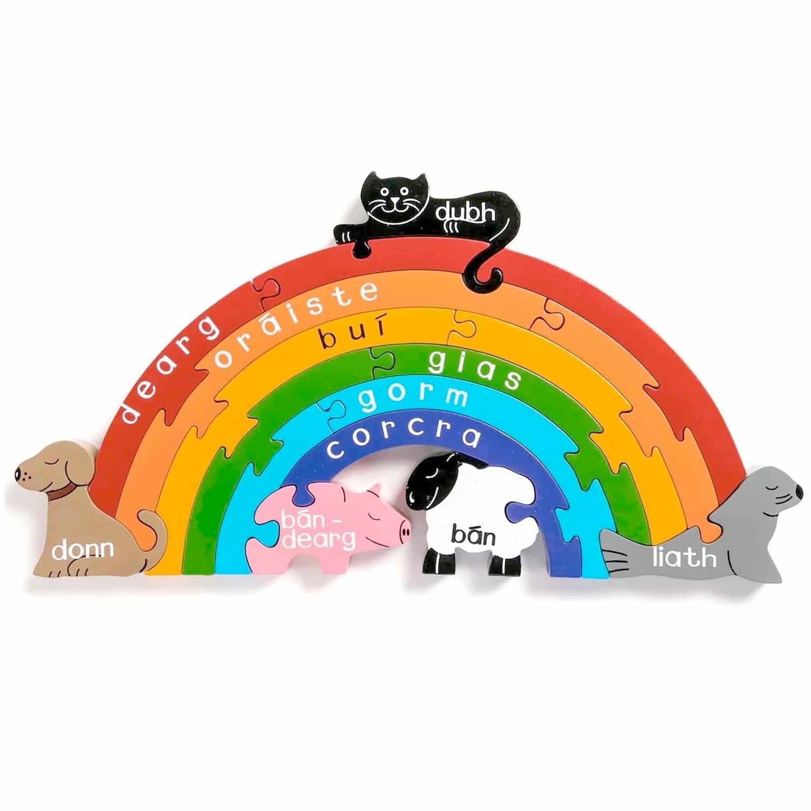TOYS ALPHABET JIGSAWS - Rainbow (Irish)