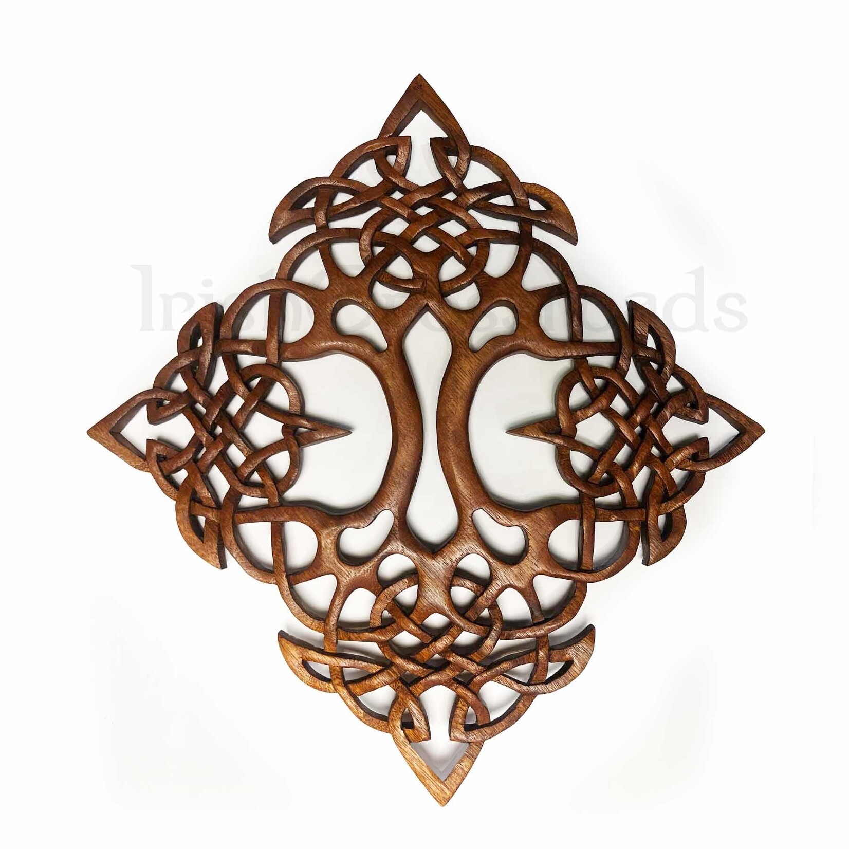 DECOR CELTIC WOOD CARVING - Double Tree of Life