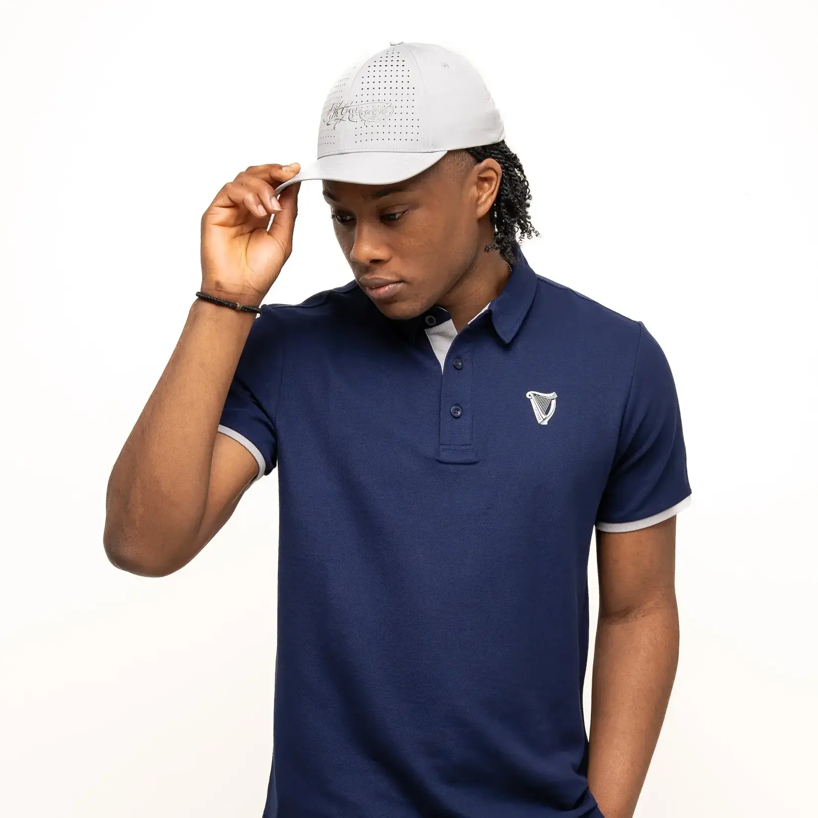SPORTSWEAR GUINNESS NAVY / GREY GOLF POLO