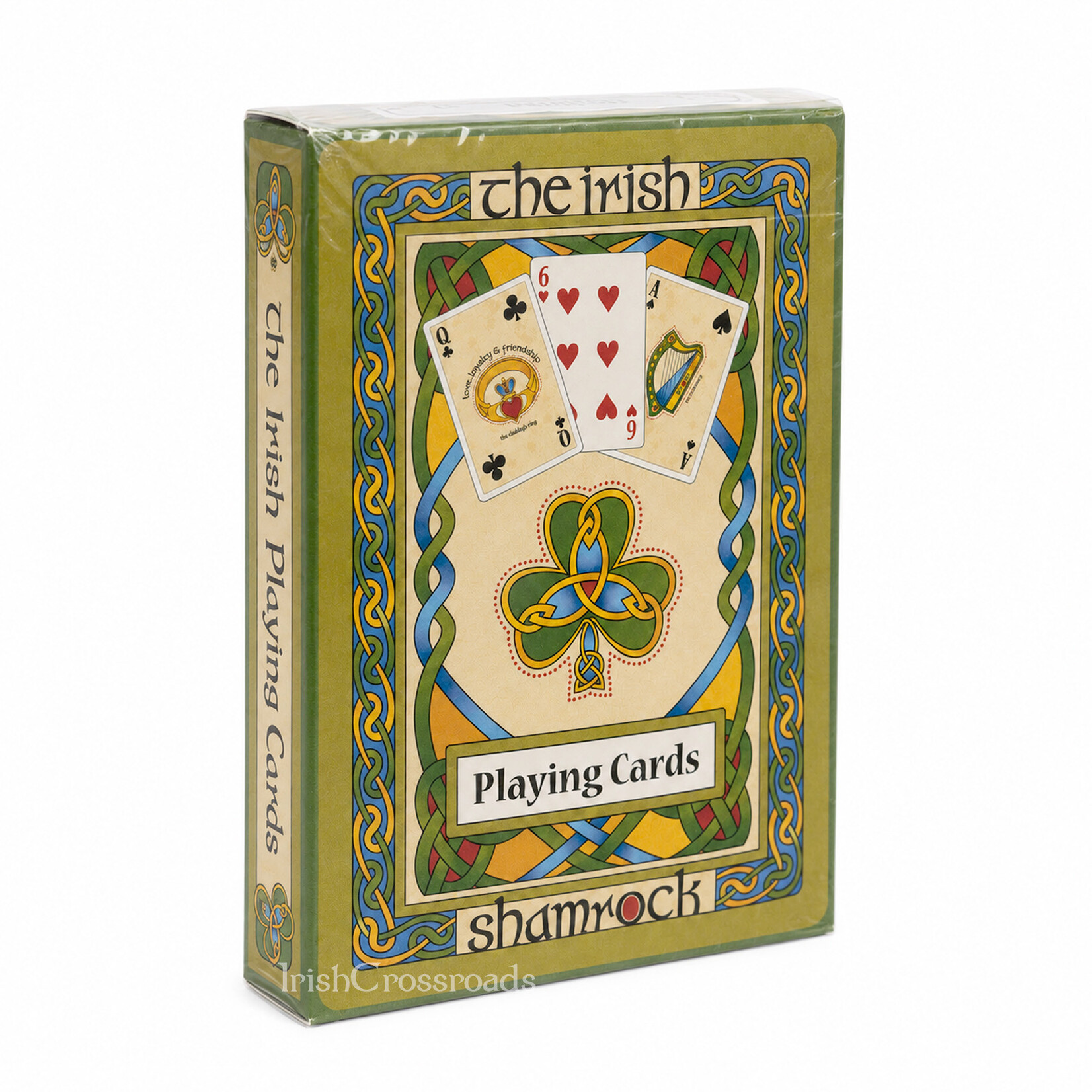MISC NOVELTY CELTIC PLAYING CARDS - Celtic Weave Shamrock