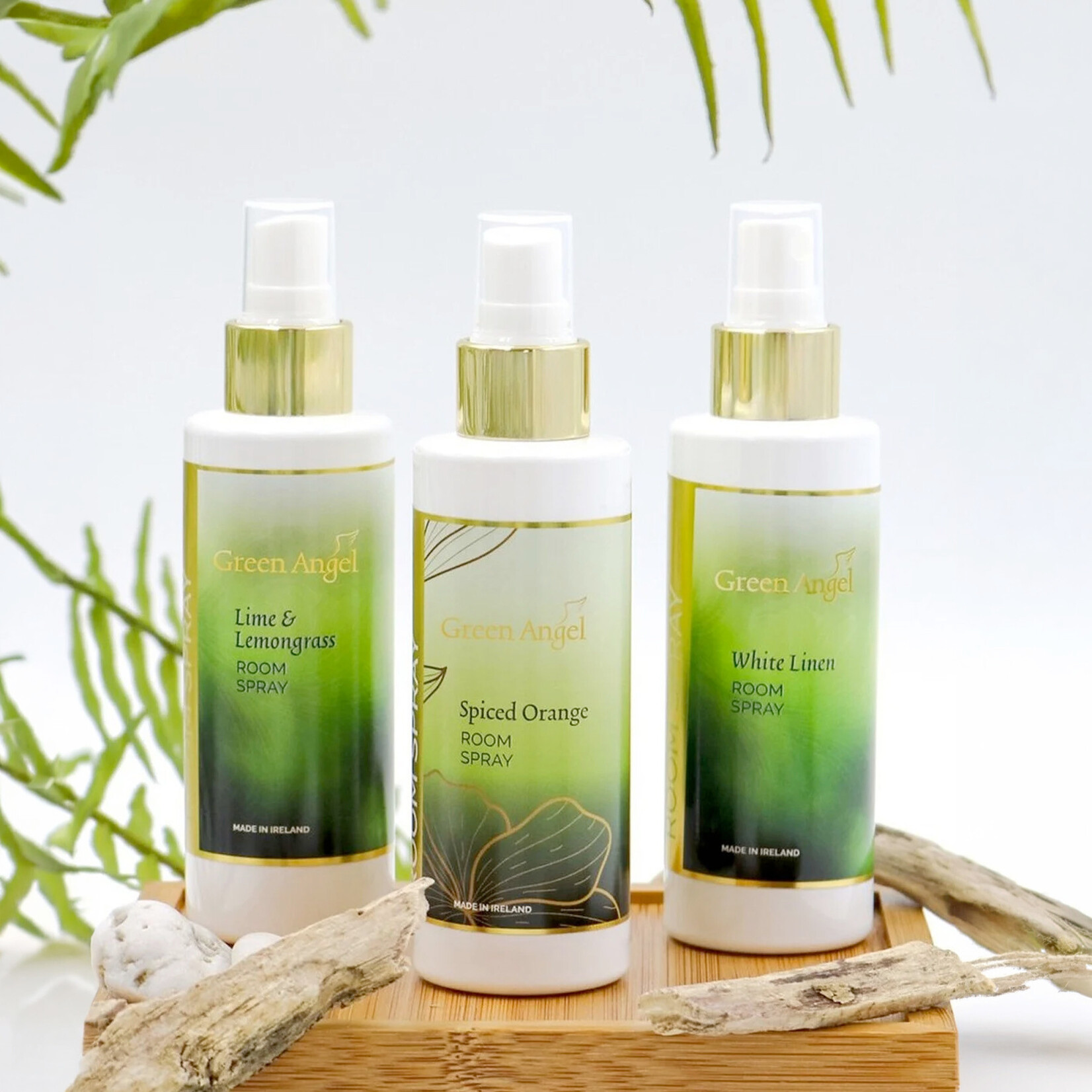 FRAGRANCES GREEN ANGEL ROOM SPRAY SET (3pc)