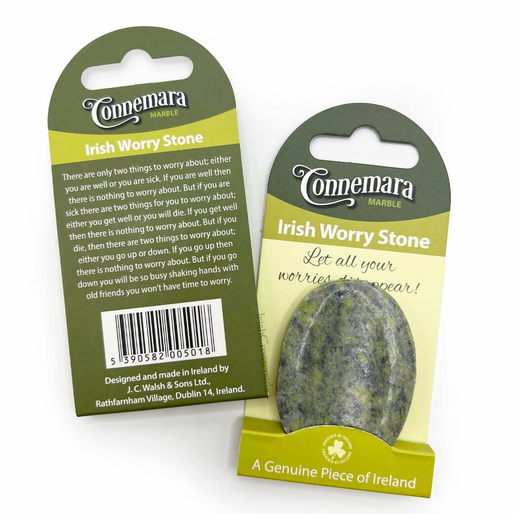 SMALL NOVELTY IRISH GIFTS CONNEMARA MARBLE WORRY STONE