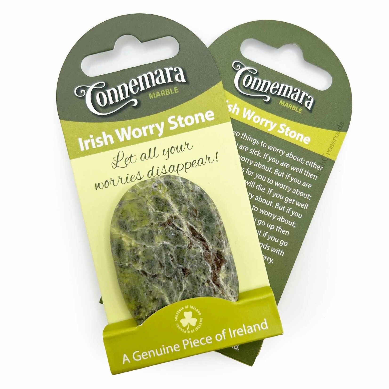 SMALL NOVELTY IRISH GIFTS CONNEMARA MARBLE WORRY STONE