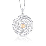 PENDANTS & NECKLACES BORU STERLING SOLSTICE SWIRL PENDANT