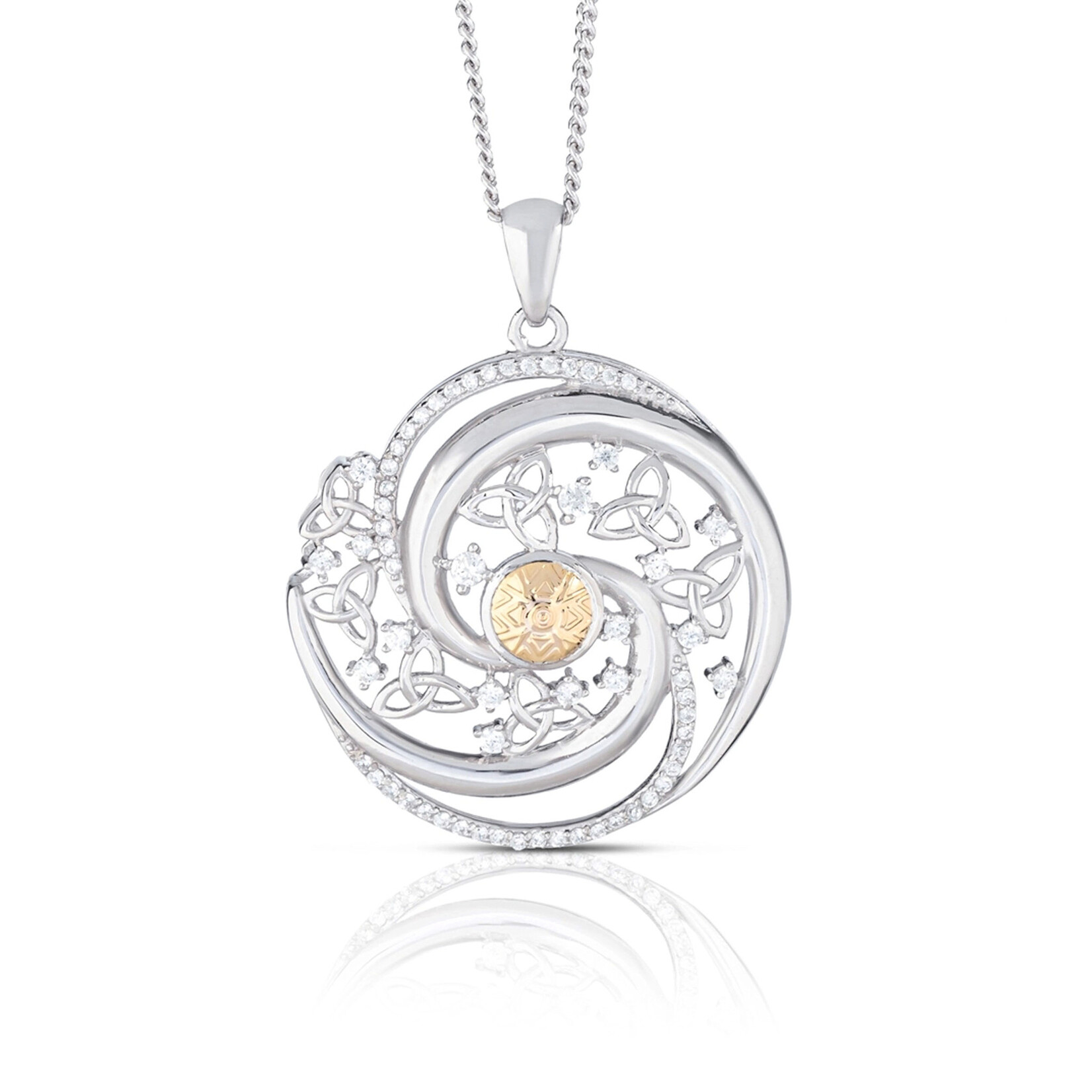PENDANTS & NECKLACES BORU STERLING SOLSTICE SWIRL PENDANT